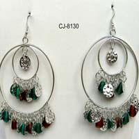 Glass Bead Earrings (CJ-8130)