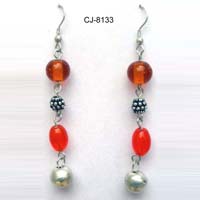 Glass Bead Earrings (CJ-8133)