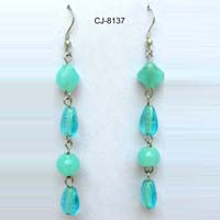 Glass Bead Earrings (CJ-8137)