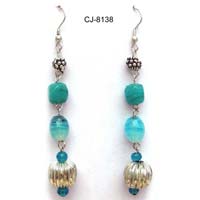 Glass Bead Earrings (CJ-8138)