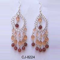 Glass Bead Earrings (CJ-8224)