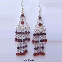 Glass Bead Earrings (CJ-8226)