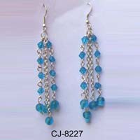Glass Bead Earrings (CJ-8227)