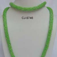Glass Bead Necklace (cj-9746)