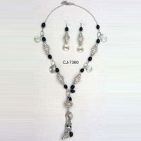 Glass Bead Necklace Set (CJ-7360)