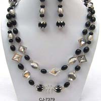 Glass Bead Necklace Set (CJ-7379)