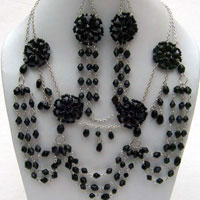 Glass Bead Necklace Set (CJ-7762)