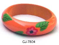 Wodden Bangle Coloured (CJ-7804)