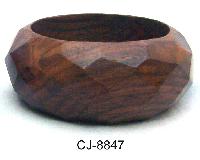 Wooden Bangle Antique (CJ-8847)