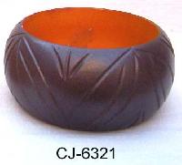 Wooden Bangle Coloured (CJ-6321)