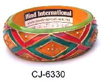 Wooden Bangle Coloured (CJ-6330)
