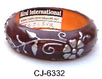 Wooden Bangle Coloured (CJ-6332)