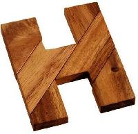 H Wooden Puzzle