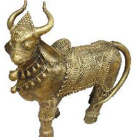 Brass Tribal Bull