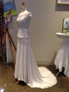 Lin Honeycomb Bridal Dress