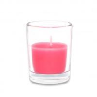 Pink Round Glass Votive Candles