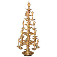 Brass Ornamental Ashtothra Deepam