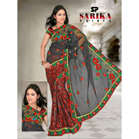 Embroidered Brasso Saree