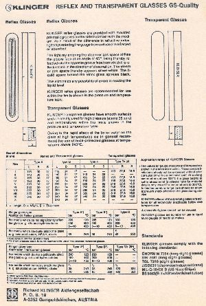 Klinger Catalogue