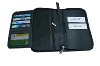 Essart Synthetic Travel Document Holder With Zipper Closure