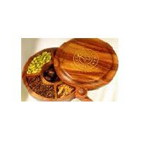 wooden spice box