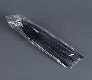 Black Plastic Cutlery