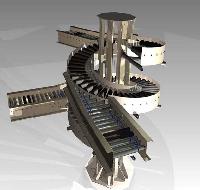 spiral roller conveyor