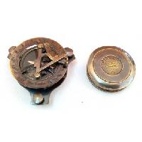 Artshai Poem Magnetic Compass With Leather Case