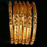 gold plated bangles