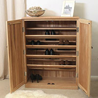 Wooden Shoe Cabinet