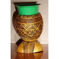 Coconut Shell Pen Stand