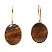 Tiger Eye Gemstone Earring