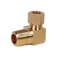 Brass Compression 90 Degree Male Elbow Connector