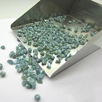 High Quality Opaque Clarity Natural Greenish Blue Rough Diamond Drilled Beads