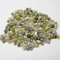 Mixed Size Natural Rough Drilled Diamond Beads