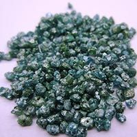 Natural Loose Drilled Diamonds Beads Greenish Blue Color Opaque Clarity for Jewelery