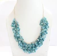 Sequin Bead, Plastic bead, Glitter necklace