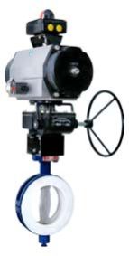 Lined Butterfly Valve Lever Operated