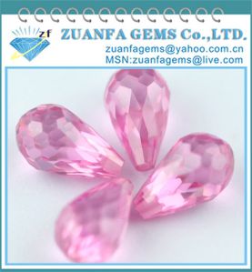 Teardrop Faceted Cubic Zirconia