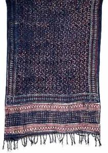 Indigo Dyed Dupatta-pd-42 Indigo Dyed Dupatta-pd-42