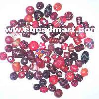 Red Lampwork Mix Beads - (mb-20)