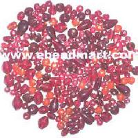 mb-21 Red Plain Mix Beads