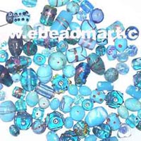 Turquoise Lampwork Mix Beads-mb-28