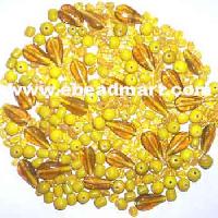 Yellow Plain Mix Beads-mb-32