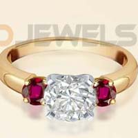 Gold Plated Gemstone CZ studded Rings