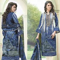 Glace Cotton Print with Embroidery Suit