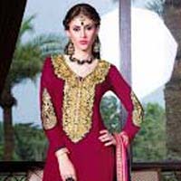 Rose – Designer Embroidered Georgette Straight Suits