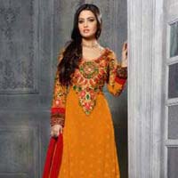 Sharara - Premium Designer Semi Stitched Long Semi Anarkali Suits