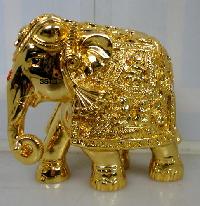 Gold plated decorative statue