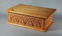 wooden carved box